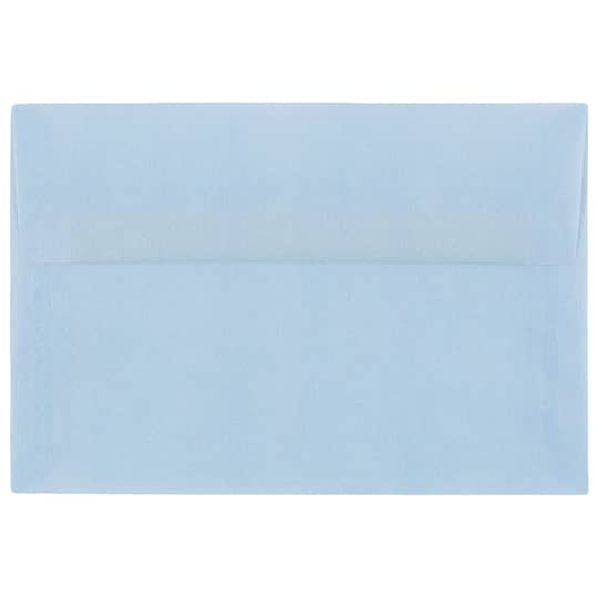 JAM Paper A8 Surf Blue Translucent Vellum Invitation Envelopes